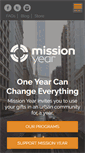 Mobile Screenshot of missionyear.org