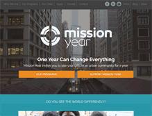 Tablet Screenshot of missionyear.org
